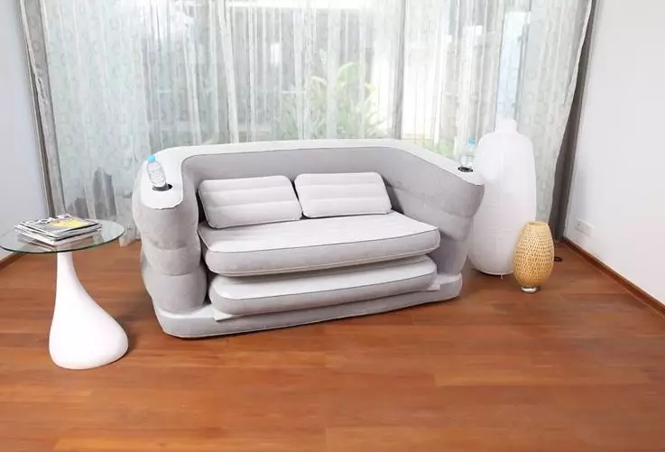 Canapé-lit gonflable: transformateurs 5 en 1, intex, bestway et modèles d'autres fabricants, canapés-lits avec une pompe et sans elle 9087_3