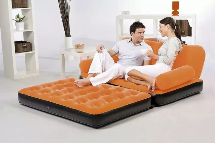 Canapé-lit gonflable: transformateurs 5 en 1, intex, bestway et modèles d'autres fabricants, canapés-lits avec une pompe et sans elle 9087_30