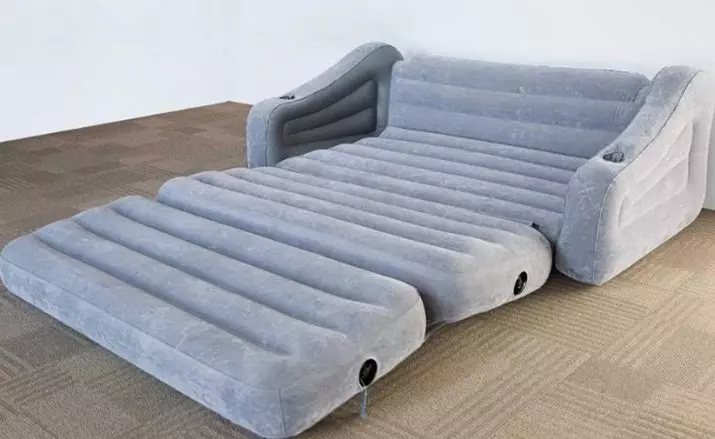 Canapé-lit gonflable: transformateurs 5 en 1, intex, bestway et modèles d'autres fabricants, canapés-lits avec une pompe et sans elle 9087_38
