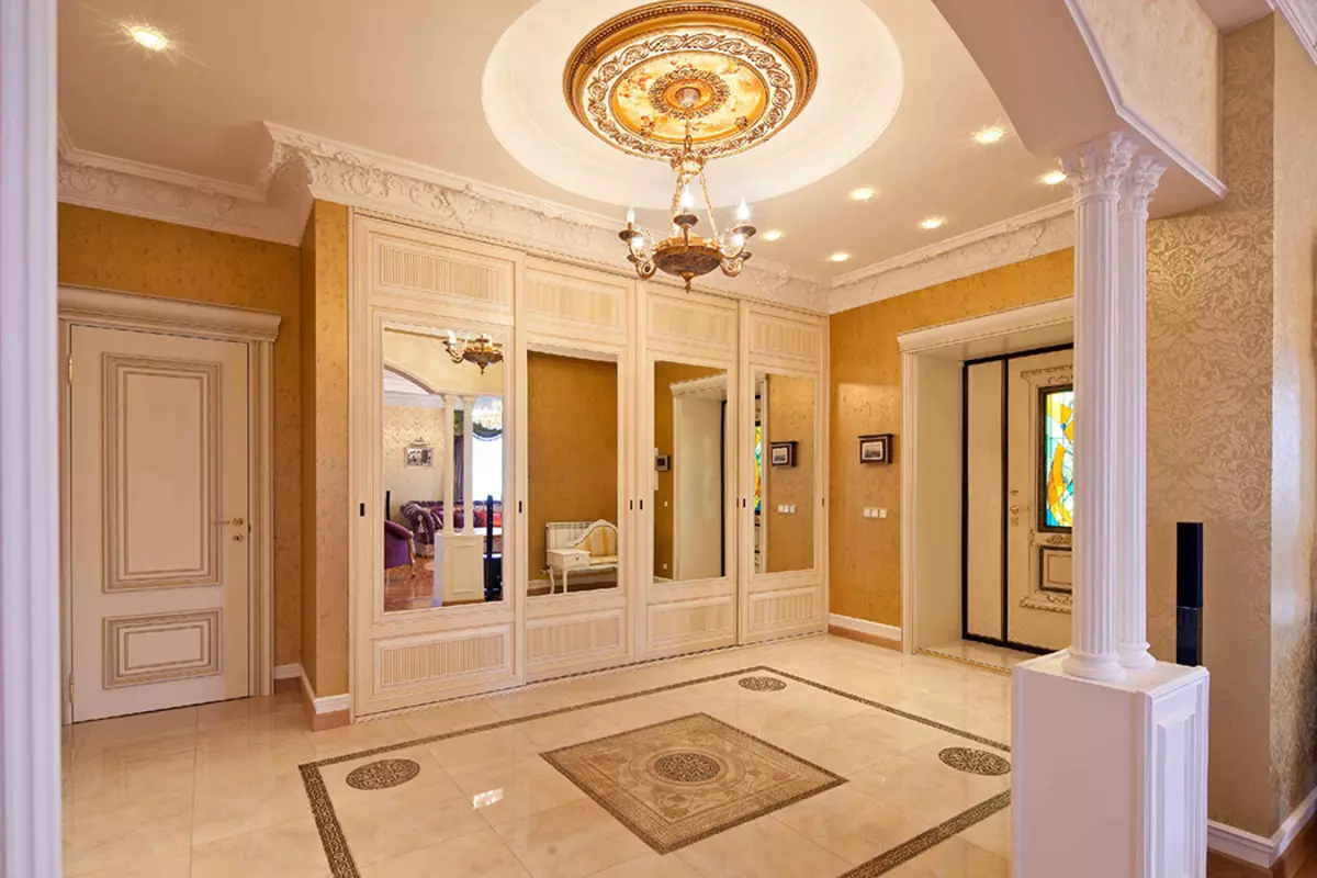 走廊起居室（78張照片）：設計客廳結合私人住宅和公寓的走廊，大廳佈局，結合走廊到一個房間 9096_54