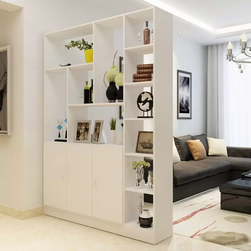 Hallway-obývacia izba (78 fotografií): Design obývacia izba v kombinácii s chodbou v súkromnom dome a byt, usporiadanie haly, v kombinácii s chodbou do jednej izby 9096_65