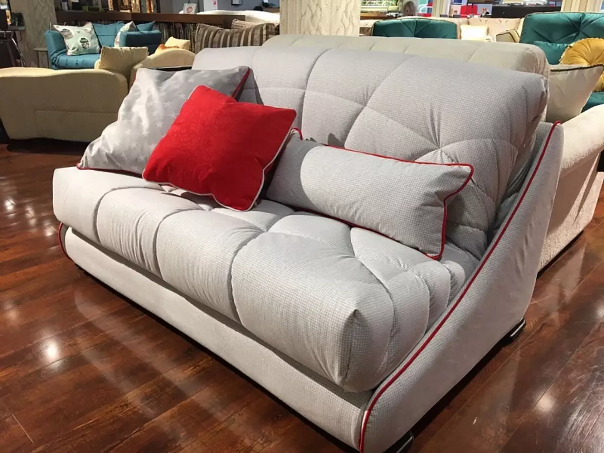 Accordion sofas ine orthopedic maturu uye mucheka dhizaini: kona sofas mibhedha uye mamwe marudzi 9103_29