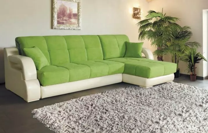 Sofa akordeon dengan kasur ortopedi dan loyer linen: tempat tidur sofa sudut dan model lainnya 9103_49