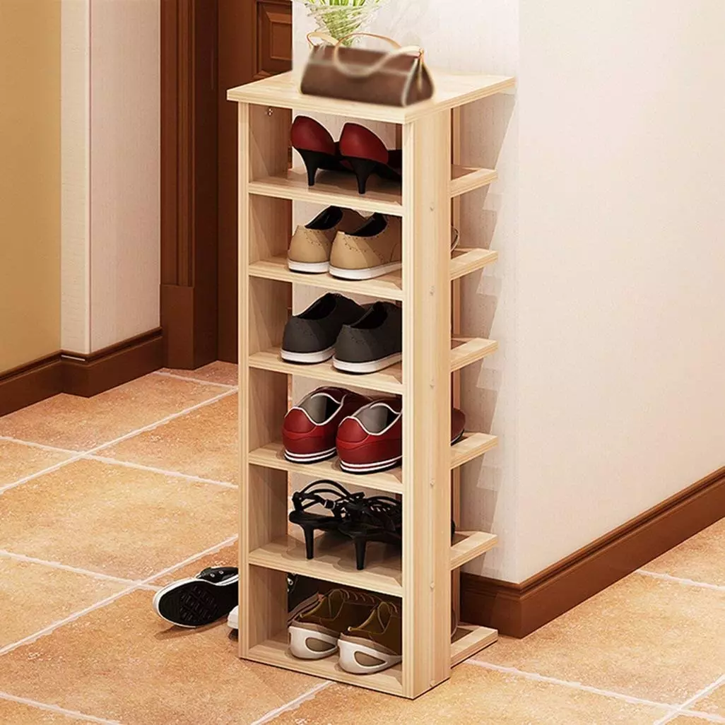 Wąskie buty w korytarzu (83 zdjęcia): Wybierz galoszy na buty z głębokością 20 cm i inne rozmiary, metalowe i białe struktury 9112_11