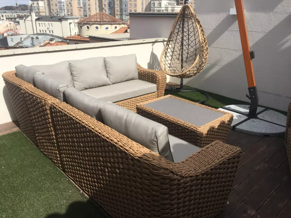 Sofasên Rattan ên Artificial: Corner û Rasterê Gaxê Gaxa Rastîn, Rêz, 3-Modelên Herêmî û Double 9115_3