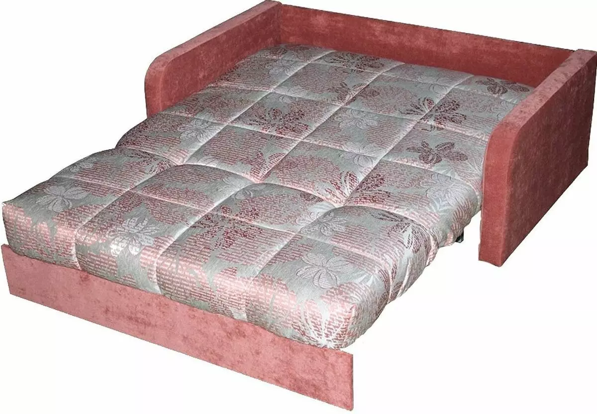 Sofa-accordeon op metalen frame: met orthopedische matras en onafhankelijke bronnen, met een doos voor linnen en anderen, fabrieken 9117_19