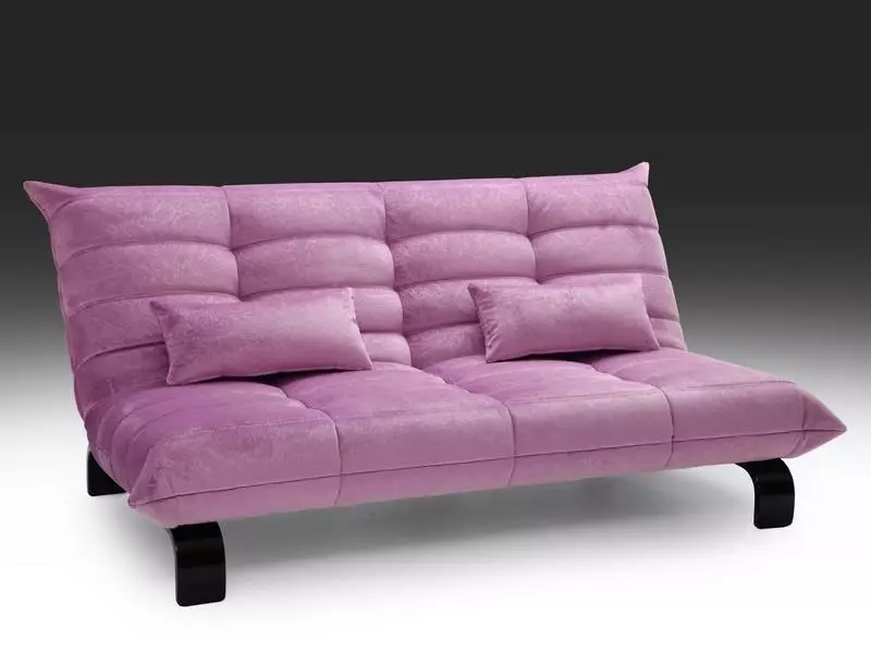 Sofás rosa: exemplos no interior, cor sucia e po-rosa, rosa suave e gris, rosa pálido e outros tons 9119_17