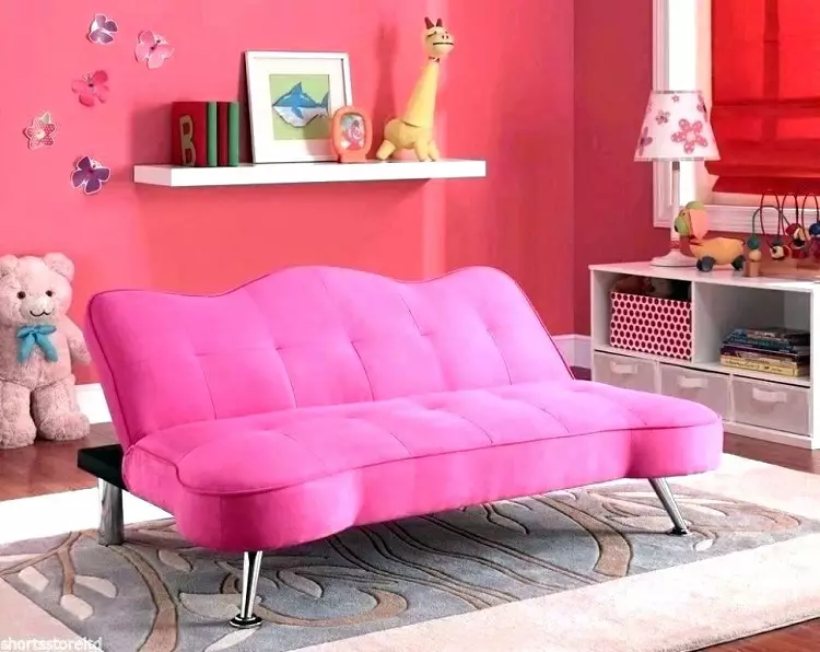 Pink divan: daxili, çirkli və toz-çəhrayı rəng, yumşaq və boz çəhrayı nümunələri, çəhrayı və digər çalarları solğun 9119_21