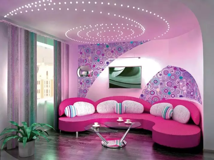 Ružičaste sofe: Primjeri u unutrašnjosti, prljavoj i prašini-ružičastoj boji, mekoj i sivoj ružičastoj, blijedi ružičastim i drugim nijansama 9119_33
