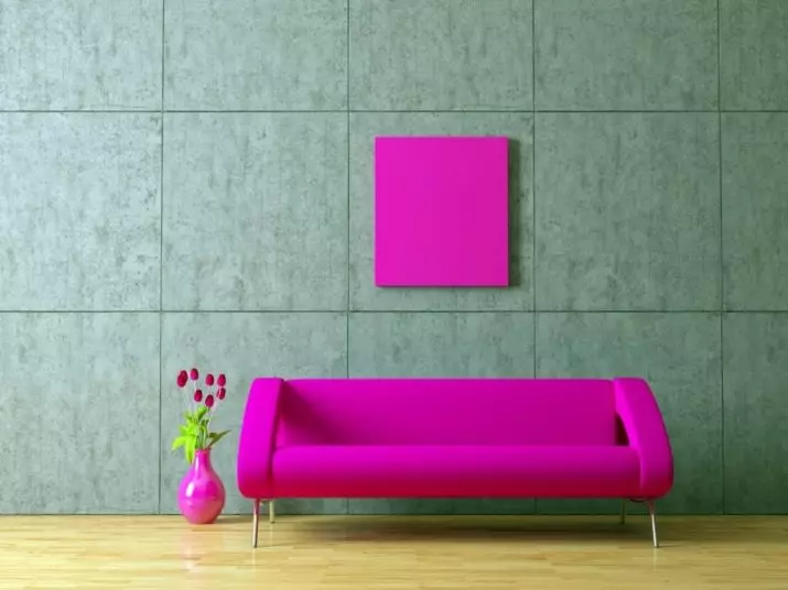 Sofas rozë: shembuj në ngjyrë të brendshme, të pista dhe pluhur-rozë, të butë dhe gri rozë, rozë të zbehtë dhe hije të tjera 9119_48
