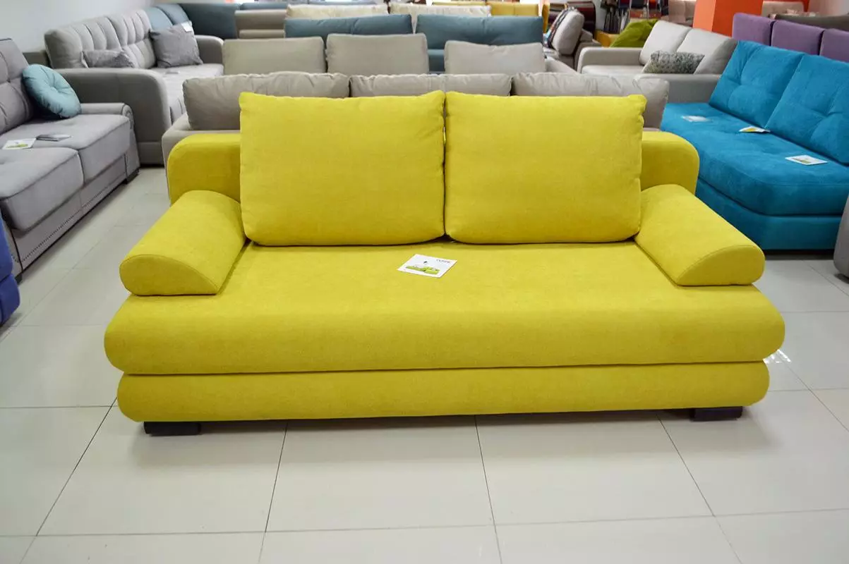 Pushe sofas: Corner, lurus lan modular, amben sofa lan model liyane saka pabrik. Ulasan Pelanggan 9127_19