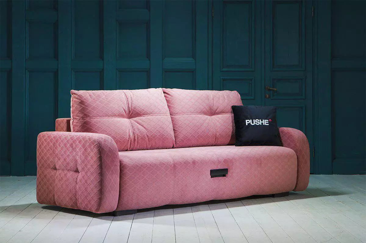 Push Sofe: Kutak, ravni i modularni, kauč na rasklapanje i drugi modeli iz tvornice. Recenzije kupaca 9127_2