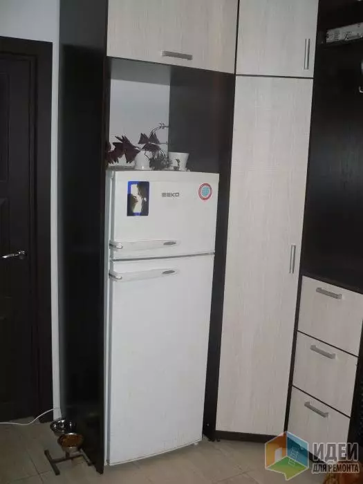 Koelkast in de gang (32 foto's): HALLWAY Design-opties met apparatuur. Hoe de koelkast in de gang te verbergen? 9132_6