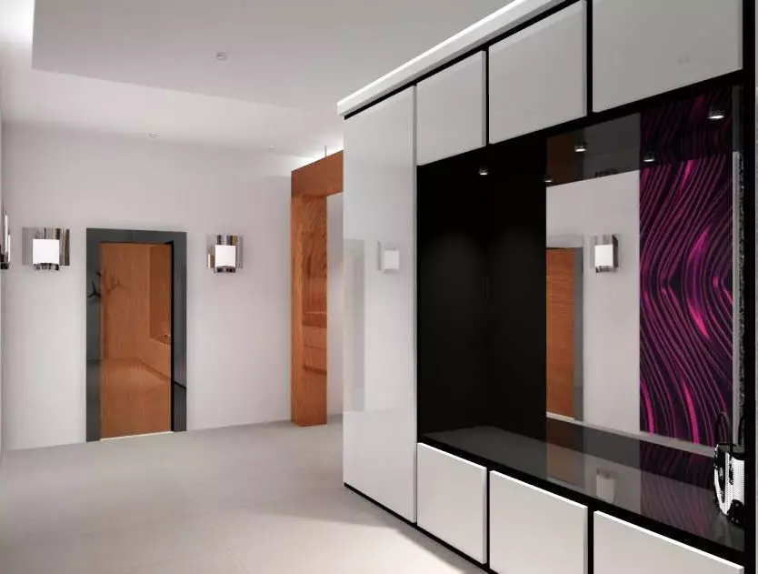 Glossy Halls: The White Hallọ White na corridor nwere ihe na-egbu egbu, akụrụngwa ojii na ụdị ndị ọzọ 9134_20