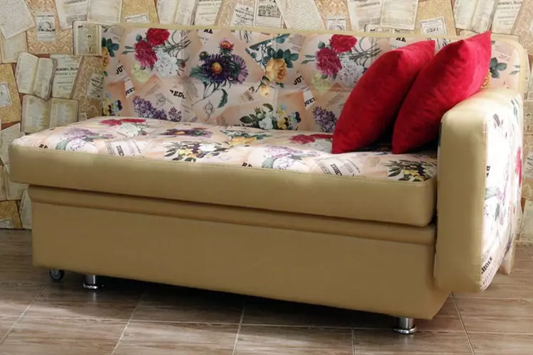 Sofa sofa (59 foto): lipatan dengan backrest dan kotak untuk linen, sofa tunggal kecil dan model lain 9145_19