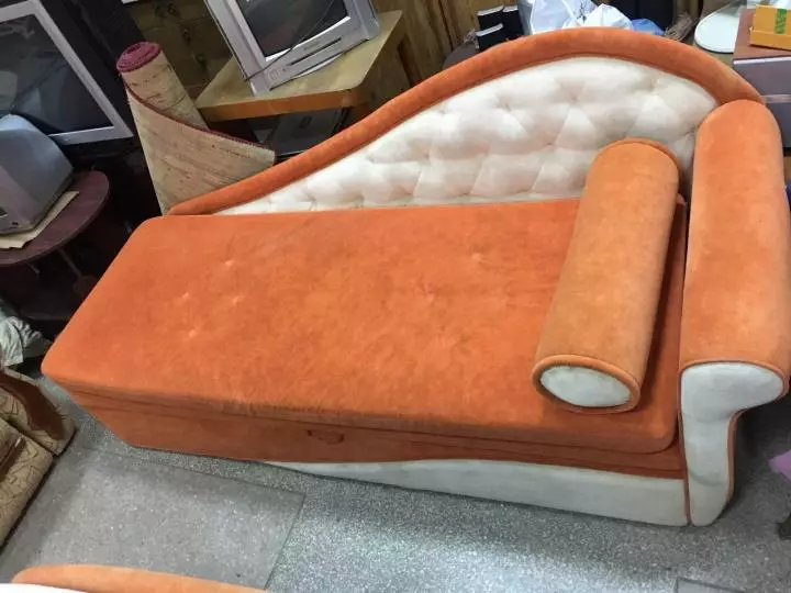 Sofa sofa (59 foto): lipatan dengan backrest dan kotak untuk linen, sofa tunggal kecil dan model lain 9145_35