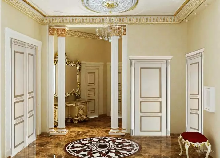 Malereiwände im Korridor (51 Fotos): Wie malen Sie die Wände auf dem Flur? Interior Design-Optionen in der Wohnung und im Haus 9152_44