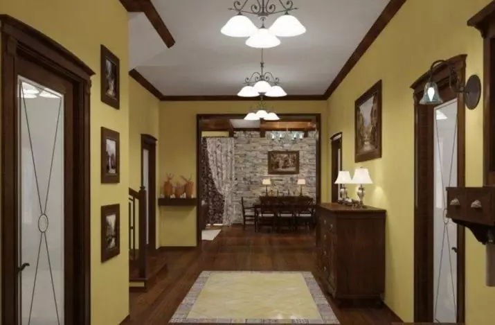 Malereiwände im Korridor (51 Fotos): Wie malen Sie die Wände auf dem Flur? Interior Design-Optionen in der Wohnung und im Haus 9152_45