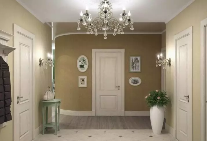 Malereiwände im Korridor (51 Fotos): Wie malen Sie die Wände auf dem Flur? Interior Design-Optionen in der Wohnung und im Haus 9152_46