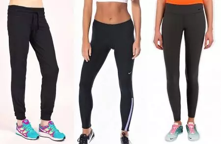 Nike Olahraga Celana (79 Foto): Celana Wanita lan Wanita Wanita Nike Model 915_45