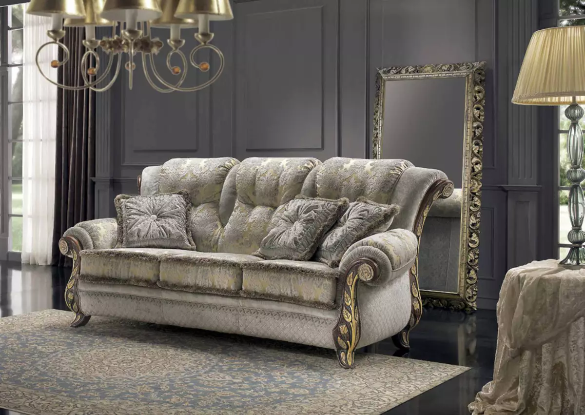 Sofa styles (39 ata): Redro ma Amerika, Italia ma Saina, Neoclassic, AmmIr ma Classic 9170_15