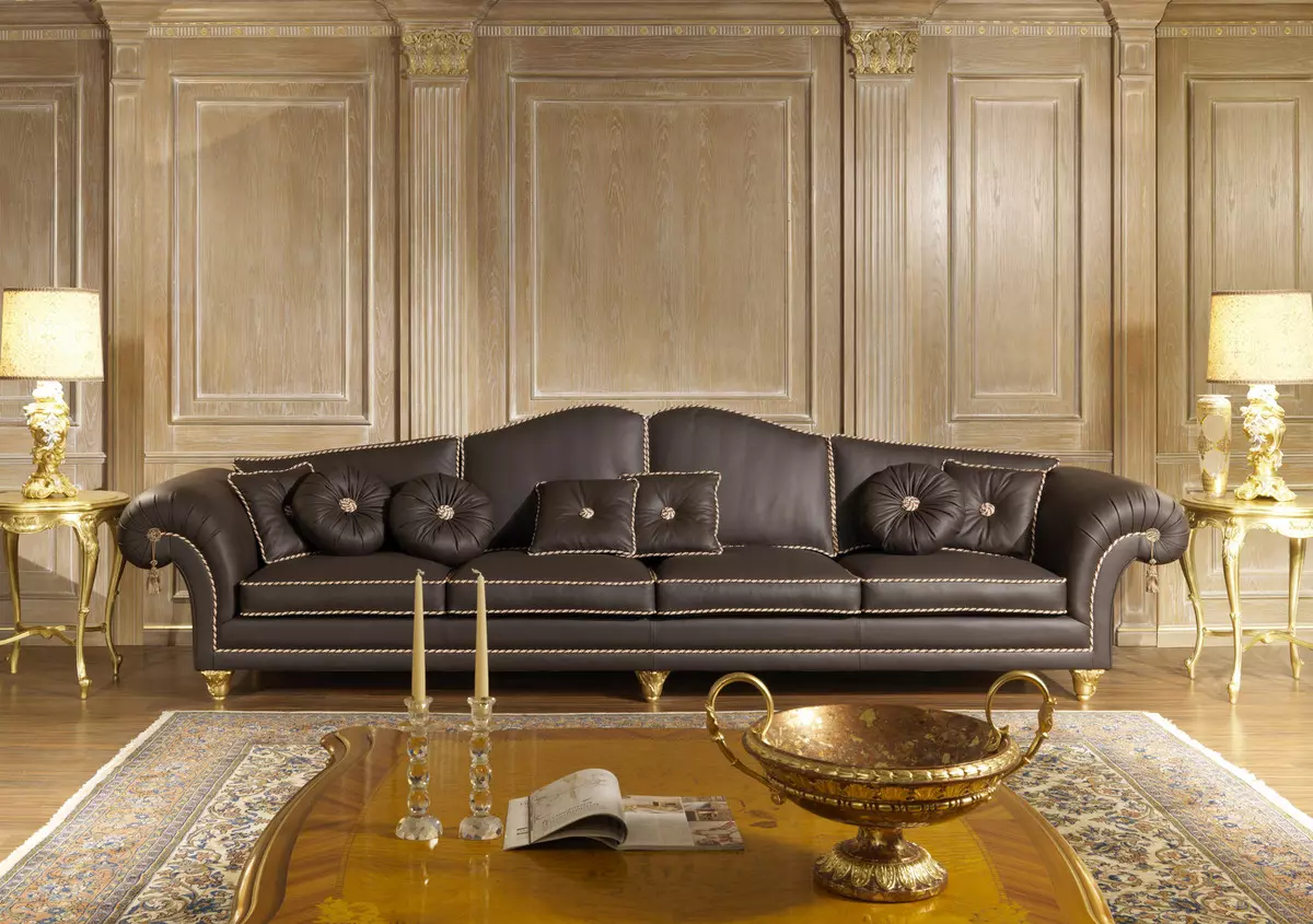 Sofa styles (39 ata): Redro ma Amerika, Italia ma Saina, Neoclassic, AmmIr ma Classic 9170_8