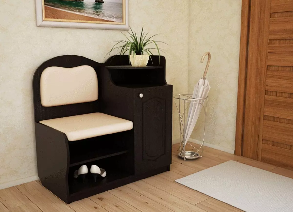 Modulära möbler för en entré (65 bilder): hörnmodul i korridoren, småstora systemdjup till 40 cm, vita väggar, wenge färgmöbler och andra alternativ 9177_35