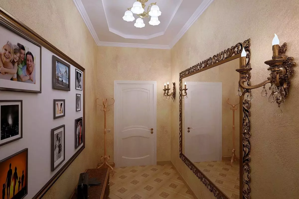Design di un piccolo corridoio (74 foto): le idee dell'interno di piccoli corridoi in appartamenti. Come equipaggiare un corridoio stretto? 9179_18