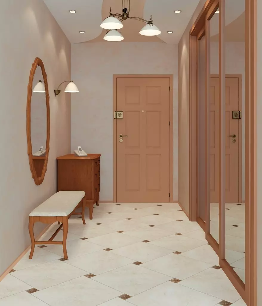 Design di un piccolo corridoio (74 foto): le idee dell'interno di piccoli corridoi in appartamenti. Come equipaggiare un corridoio stretto? 9179_41