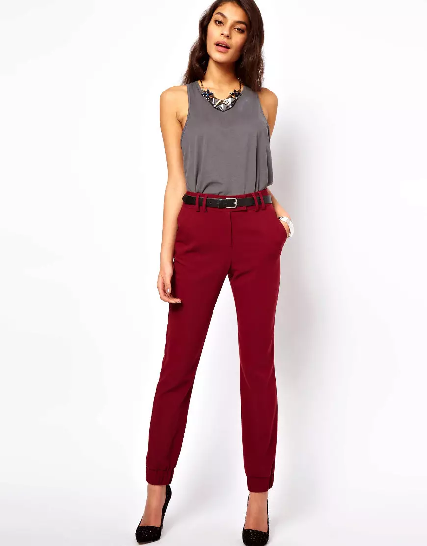 Модне панталоне 2021: Женски стилски модели, модни трендови 917_366