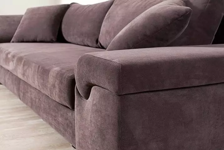 Fissure-sofa's: hoek en rechte vouwen en andere modellen van goede kwaliteit. Modieuze witte en andere banken 9180_10