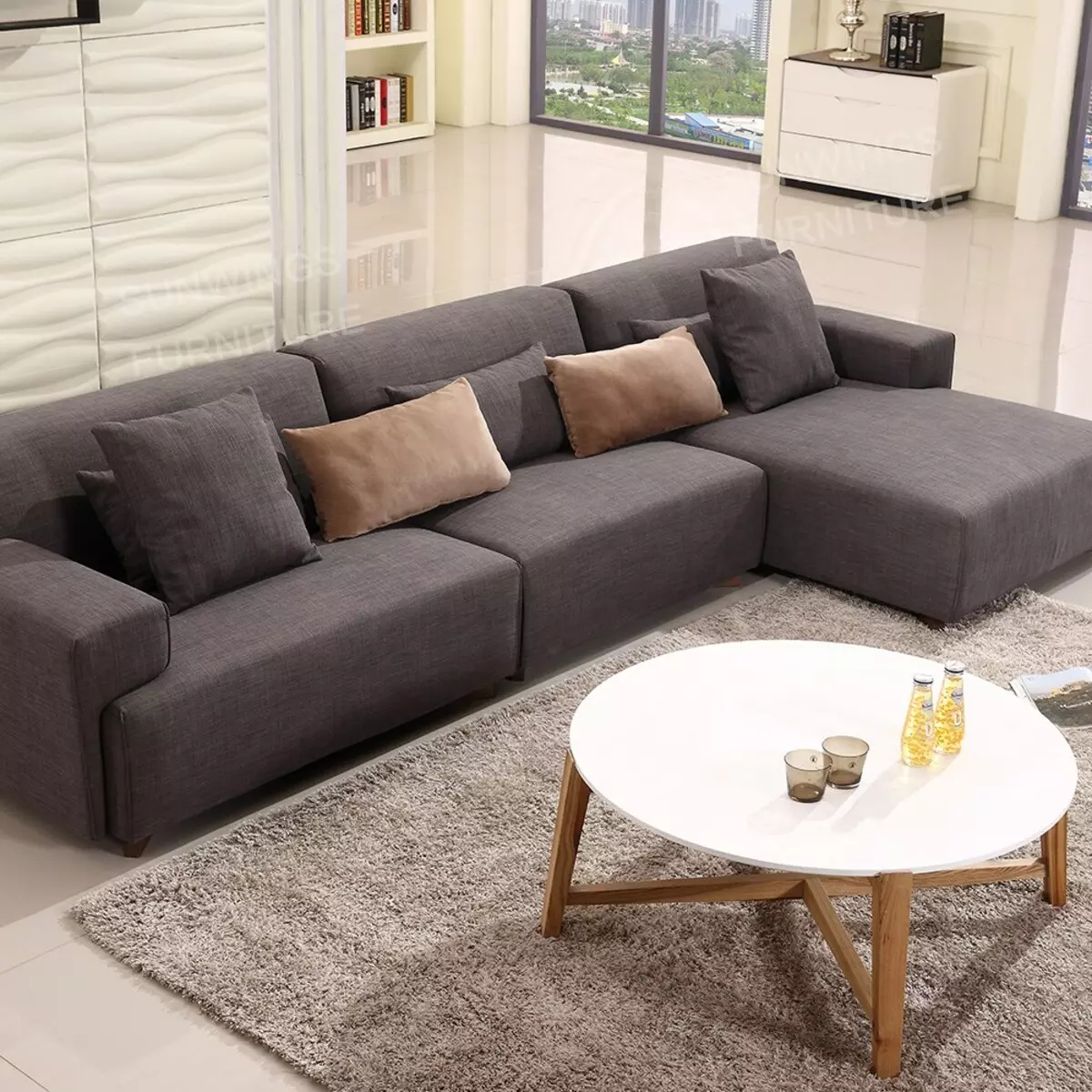 Fissure sofas: corner and straight folding and other models of good quality. Fashionable white and other sofas 9180_24