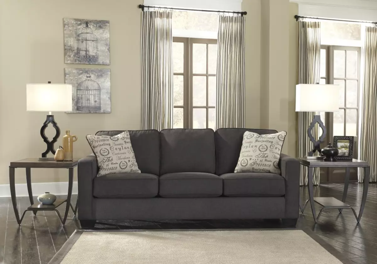 Fissure-sofa's: hoek en rechte vouwen en andere modellen van goede kwaliteit. Modieuze witte en andere banken 9180_26