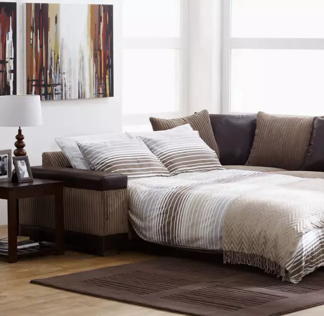Fissure-sofa's: hoek en rechte vouwen en andere modellen van goede kwaliteit. Modieuze witte en andere banken 9180_29