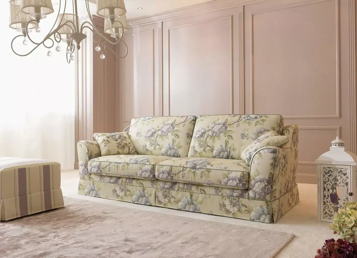 Fissure-sofa's: hoek en rechte vouwen en andere modellen van goede kwaliteit. Modieuze witte en andere banken 9180_4