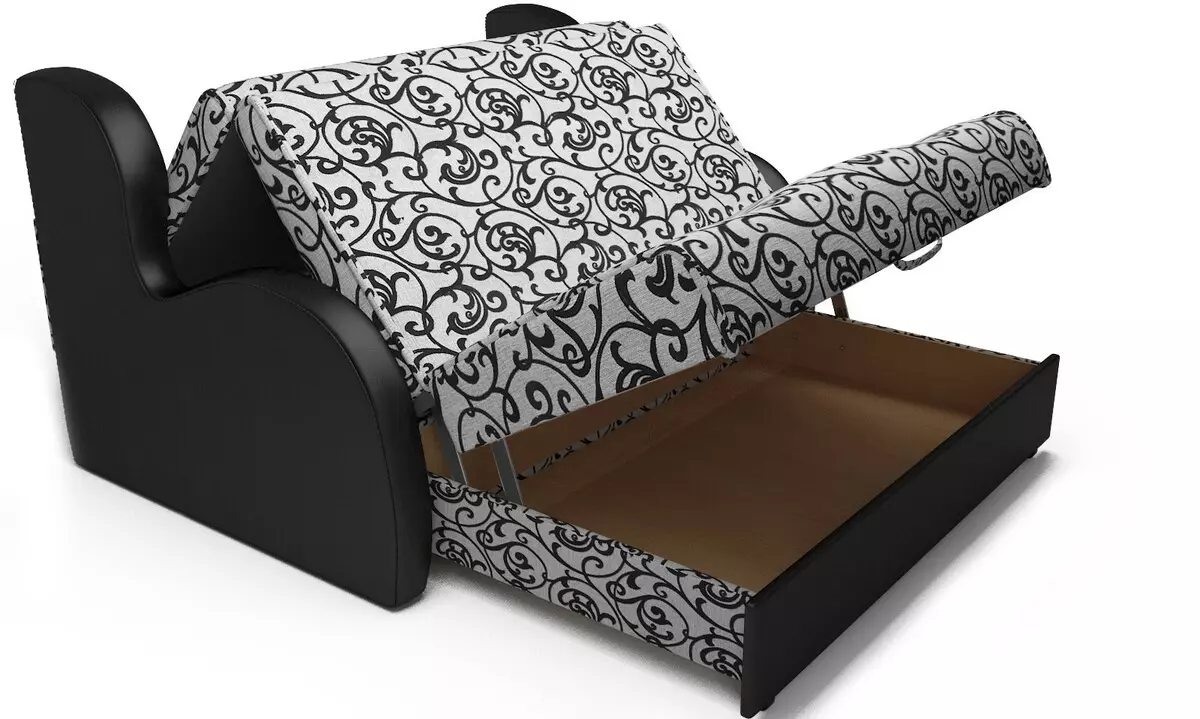 带“手风琴”机制的沙发和矫形床垫：一张没有扶手的沙发床，用于日常使用和其他型号 9184_27