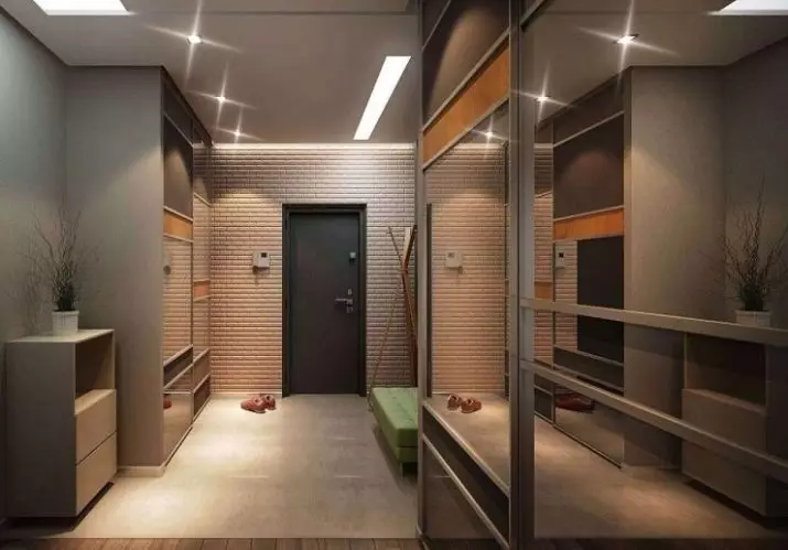 Grå inngangsparti (65 bilder): korridor design ideer i grå-hvite og andre farger. Vegger og dører, kjønn og møbler i grått i interiøret 9187_57