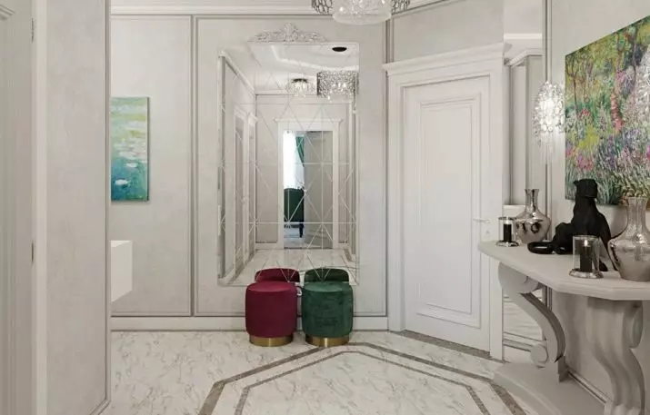 Grey Sissepääs Hall (65 fotot): koridori disaini ideed hall-valgetes ja teistes värvides. Seinad ja uksed, sugu ja mööbel halli interjööri 9187_60