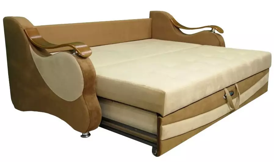 Kalkile sofa (87 foto): wo-tan modèl dirèk 140 cm nan lajè, 120 cm ak 160 cm, liv ak lòt mekanism transfòmasyon 9194_10