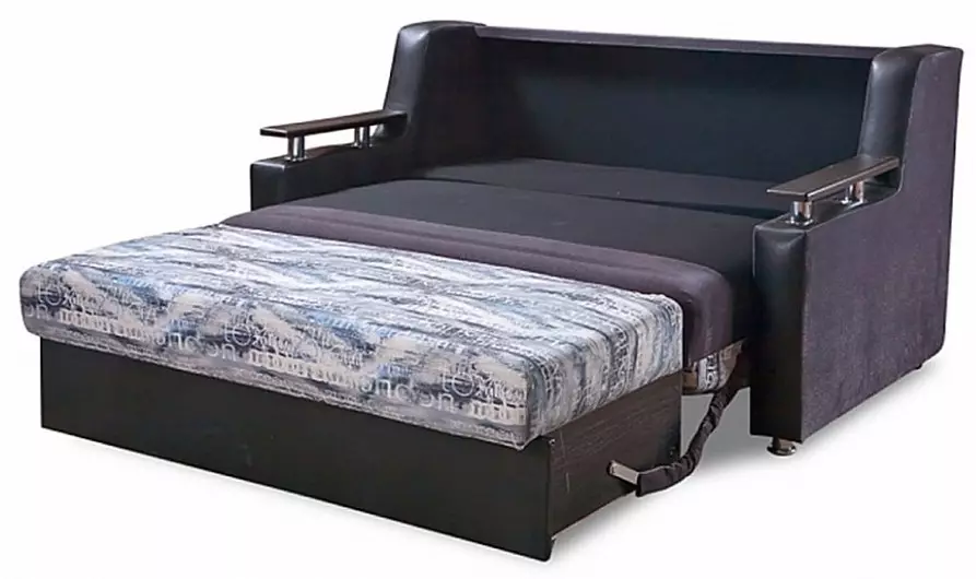 Kalkile sofa (87 foto): wo-tan modèl dirèk 140 cm nan lajè, 120 cm ak 160 cm, liv ak lòt mekanism transfòmasyon 9194_12