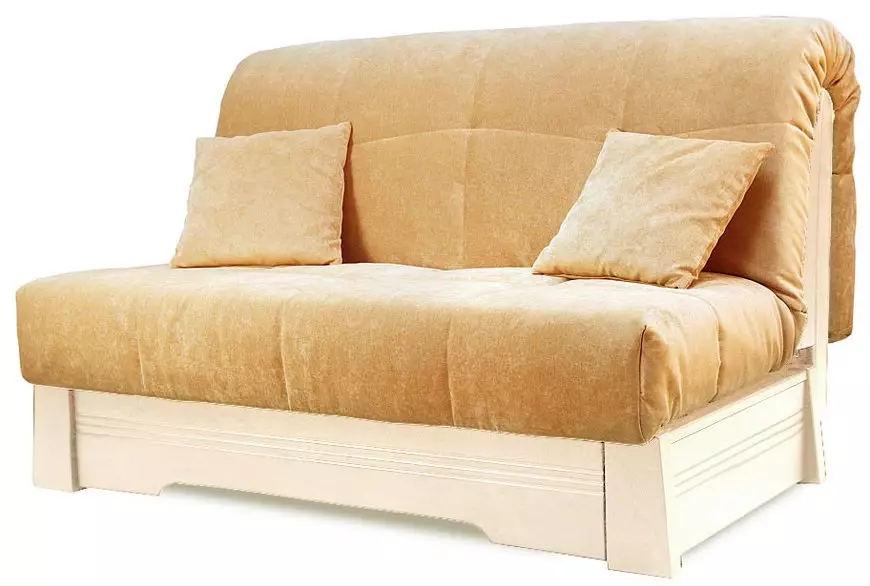 Berekkene sofa (87 foto's): Direkte modellen fan hege tiid 140 sm breed, 120 sm en 160 sm, boek en oare transformaasje meganismen 9194_20