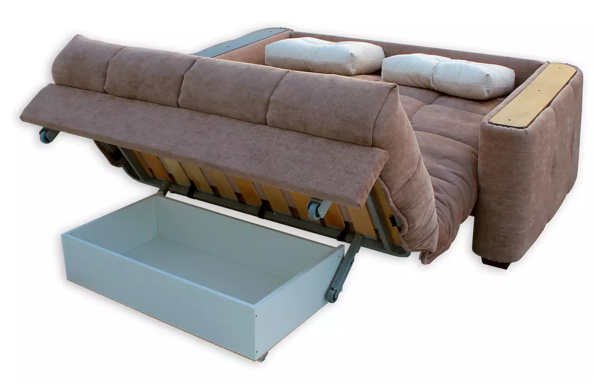 Apskaičiuota sofa (87 nuotraukos): aukšto lygio tiesioginiai modeliai 140 cm pločio, 120 cm ir 160 cm, knygos ir kiti transformacijos mechanizmai 9194_79