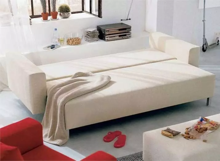 Kalkile sofa (87 foto): wo-tan modèl dirèk 140 cm nan lajè, 120 cm ak 160 cm, liv ak lòt mekanism transfòmasyon 9194_8