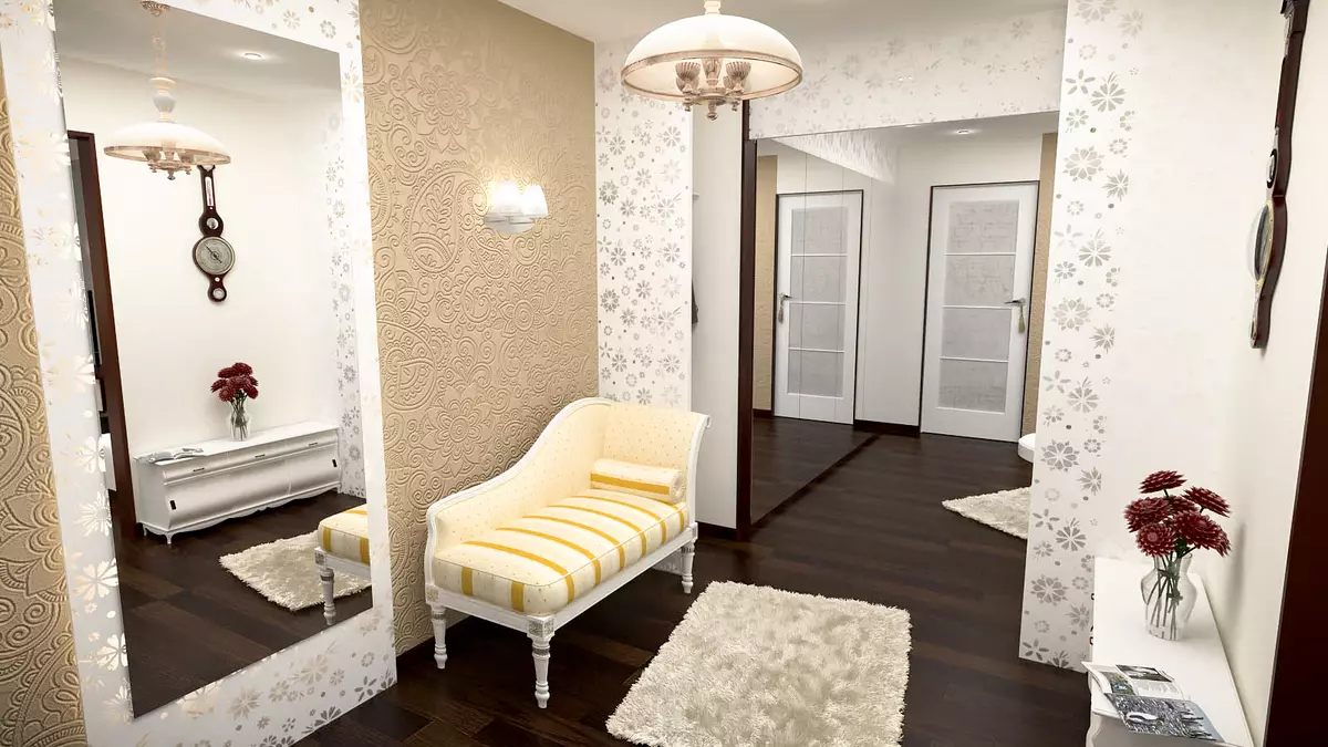 Дизайн прихожей (163 фото): цікаві ідеї оформлення інтер'єру в квартирі, проекти створення красивих дизайнерських кімнат 9207_105