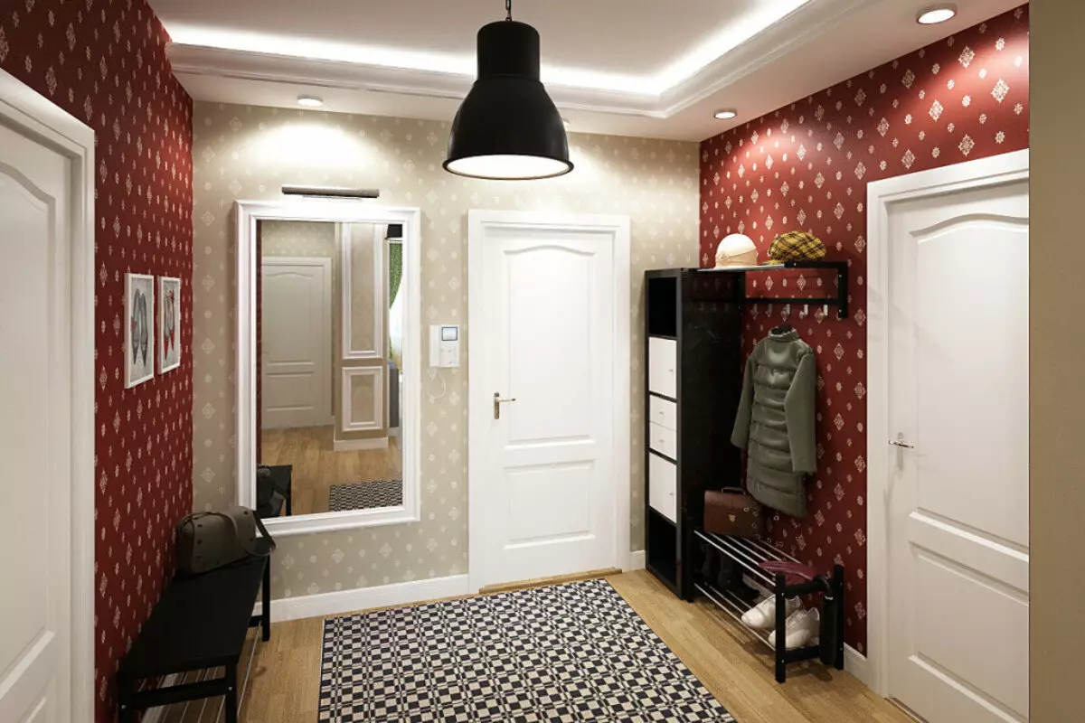 走廊設計（163張照片）：公寓內有趣的室內設計理念，創建美麗設計的項目 9207_140