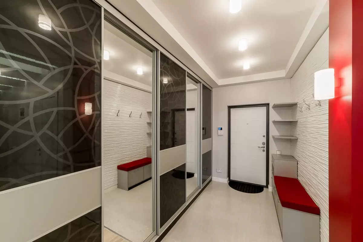 Hallway Design (163 bilder): Interessant interiørdesign ideer i leiligheten, prosjekter for å skape vakre designer rom 9207_141