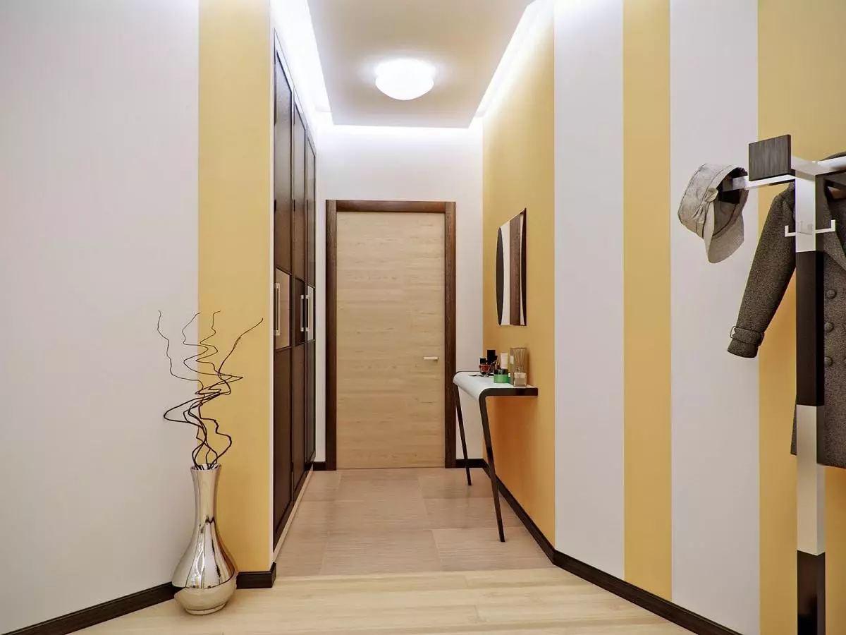 Hallway Design (163 bilder): Interessant interiørdesign ideer i leiligheten, prosjekter for å skape vakre designer rom 9207_145
