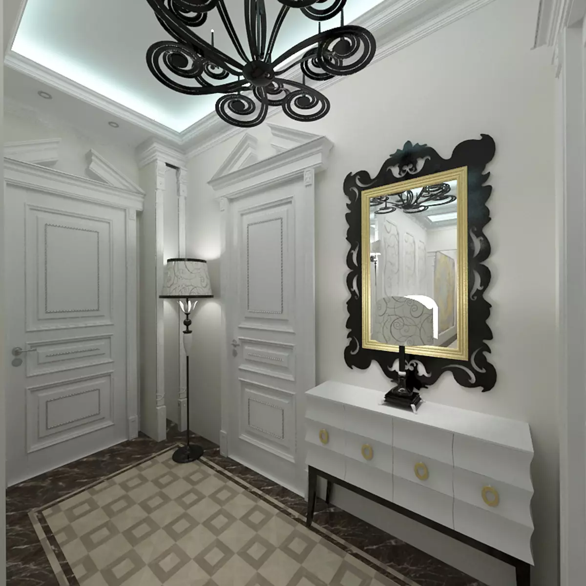 HallWay Desiget (រូបថត 163): គំនិតរចនាផ្ទៃខាងក្នុងគួរឱ្យចាប់អារម្មណ៍នៅក្នុងផ្ទះល្វែងគម្រោងសម្រាប់បង្កើតបន្ទប់អ្នករចនាម៉ូដស្រស់ស្អាត 9207_17