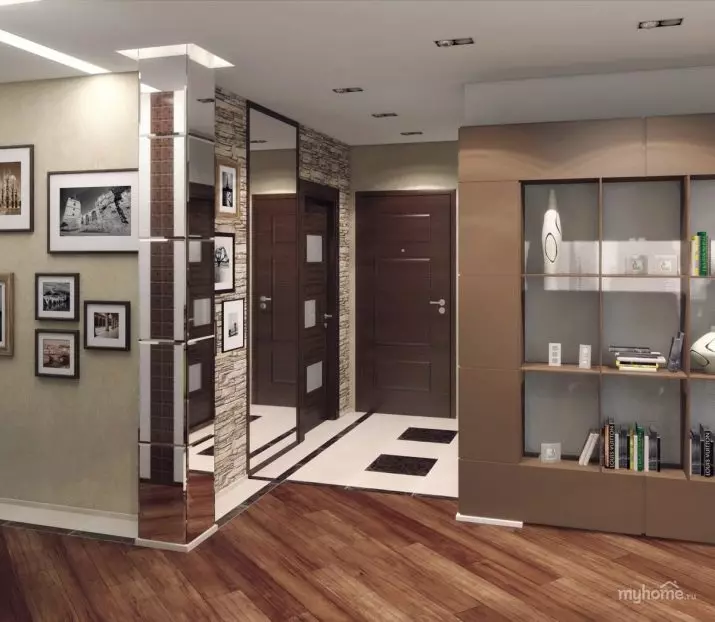 走廊設計（163張照片）：公寓內有趣的室內設計理念，創建美麗設計的項目 9207_20