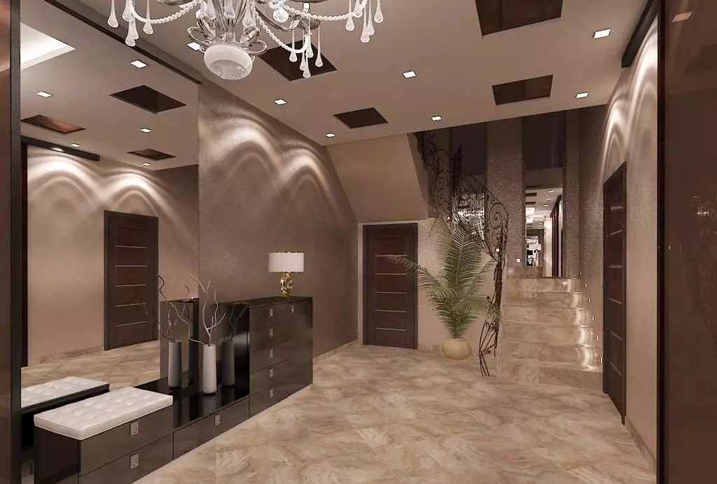 走廊設計（163張照片）：公寓內有趣的室內設計理念，創建美麗設計的項目 9207_23